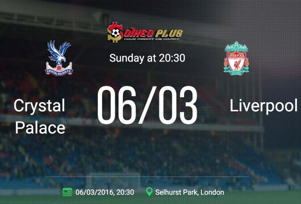 Crystal Palace vs Liverpool